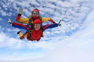 to go skydiving