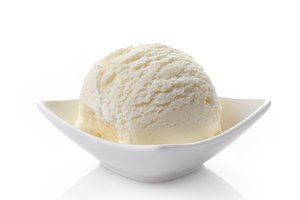 el helado de vainilla
