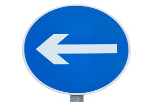 to the left