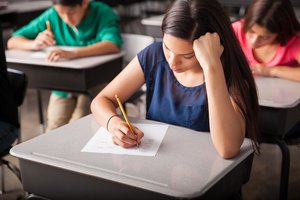 when you take an exam