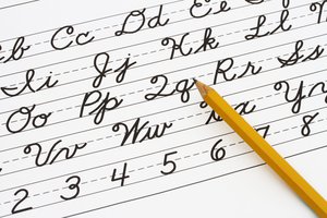 to write in cursive