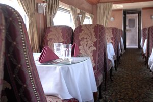 the dining car or the cafe car