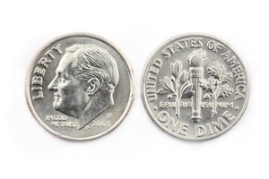 la moneda de diez centavos