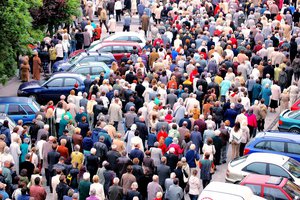 crowded
