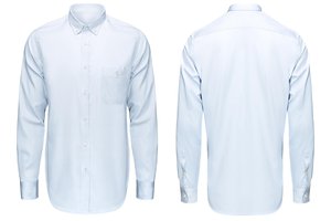 camisa con cuello abotonado