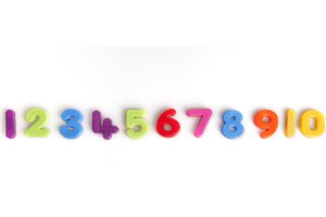 numbers from one to ten
