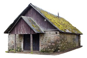 ramshackle house