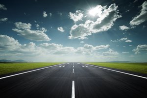 la pista de aterrizaje