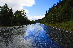 there was rain