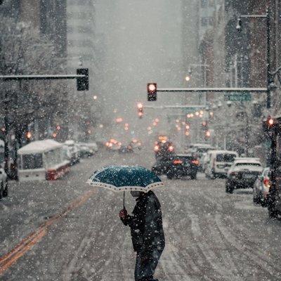 la tormenta de nieve