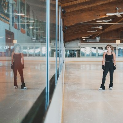 la pista de patinaje