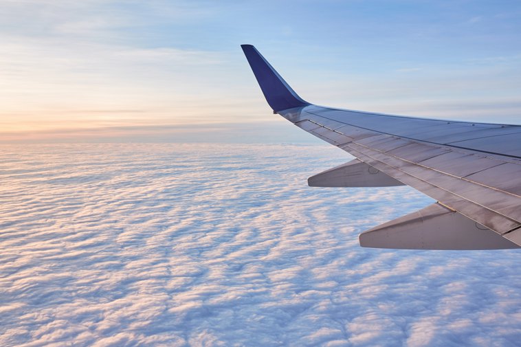 Airplane Wing Clouds