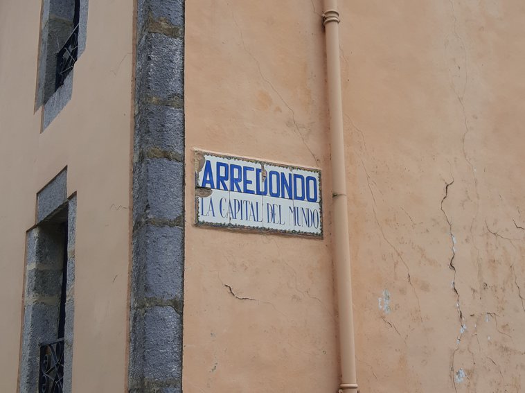 Arredondo capital del mundo sign