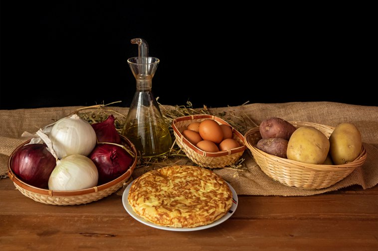 Cooked Spanish Tortilla Omelet