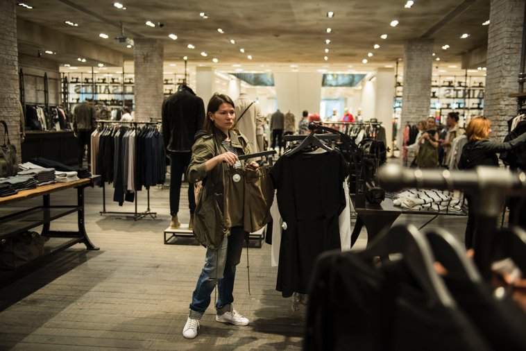 Customer Buying Clothes
