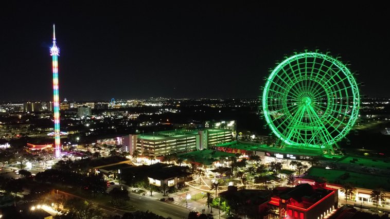 ICON Park Ferris Wheel Night