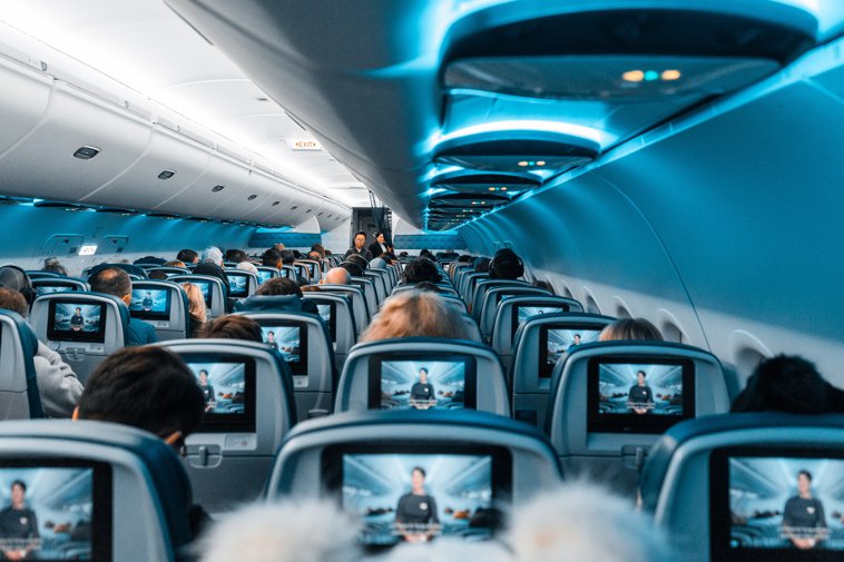 Inside Airplane