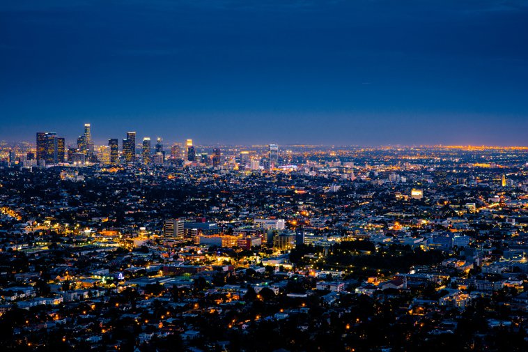 Los Angeles Skyline Nighttime