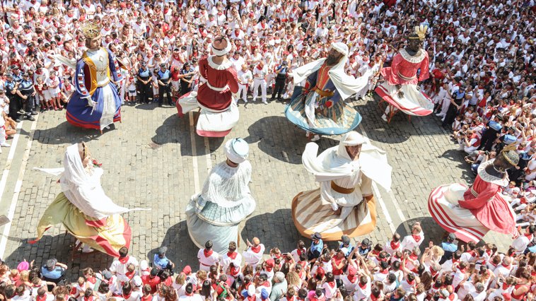 Spain Pamplona San Fermin Gigantes