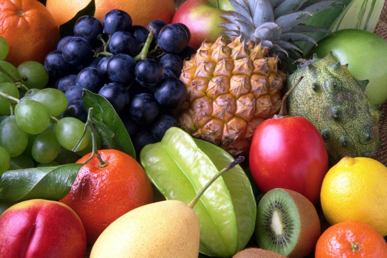 variedad de frutas