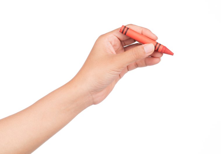 orange crayon