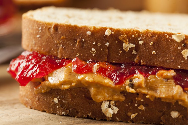 peanut butter and jelly sandwich